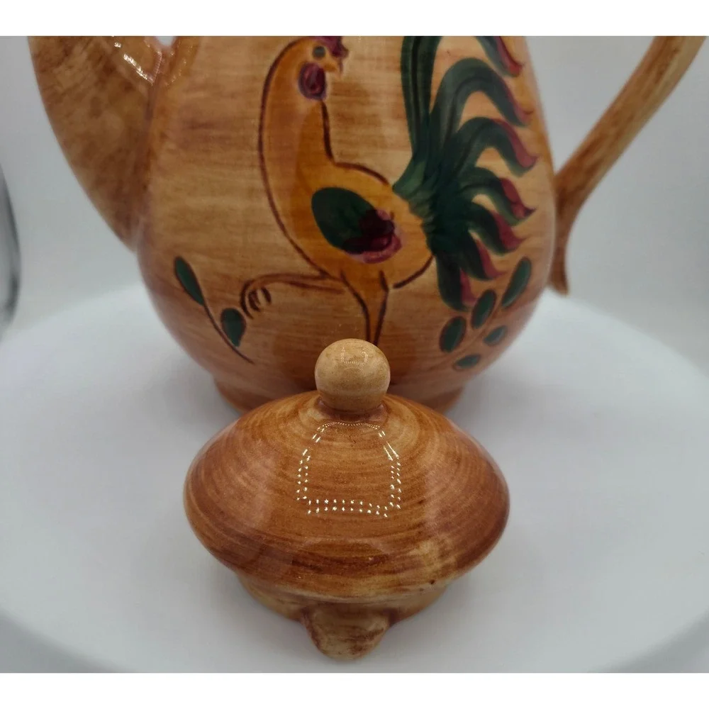 Vintage Pennsbury Pottery Primitive Farmhouse Hand Painted Coffee Server